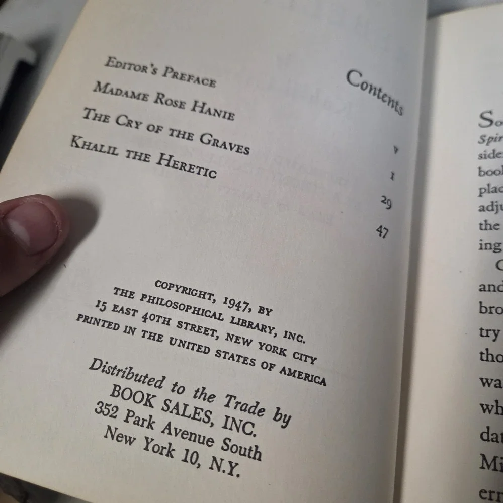 Kahlil Gibran 4 Book lot Broken Wings, Voice of the Master, Spirits Rebellious